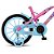 Bicicleta infantil aro 16 aurora fest rosa neon - colli bike (unidade) - Imagem 2