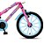 Bicicleta infantil aro 16 aurora fest rosa neon - colli bike (unidade) - Imagem 3