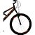 Bicicleta aro 26 aero preto fosco/laranj - colli bike (unidade) - Imagem 4
