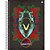 Caderno 10x1 capa dura jurassic park 160f - animativa (pct.c/04) - Imagem 1