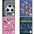 Caderno quadriculado univers. d+ 96fls 1x1cm masc/fem. cd - tilibra (pct.c/04) - Imagem 1