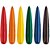 Giz de cera fino 6 cores ergonomico foguete - faber-castell (cx.c/06) - Imagem 2
