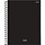 Caderno espiral 1/4 capa dura stiff slim 80fls. preto - jandaia (pct.c/05) - Imagem 1