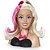 Boneca barbie styling head hair - pupee brinquedos (unidade) - Imagem 2
