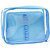 Estojo box pvc cristal azul g c/divisoria - dac (unidade) - Imagem 1