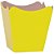 Cachepot paper liso pote 15 amarelo 16x17x11cm - xingo embalagens (pct.c/10) - Imagem 1