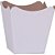 Cachepot paper liso pote 11 branco 11x11x9cm - xingo embalagens (pct.c/10) - Imagem 1
