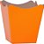 Cachepot paper liso pote 11 laranja 11x11x9cm - xingo embalagens (pct.c/10) - Imagem 1