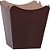Cachepot paper liso pote 11 marrom 11x11x9cm - xingo embalagens (pct.c/10) - Imagem 1