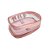 Estojo box big ultra clear rose - obi do brasil (unidade) - Imagem 1