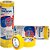 Fita adesiva pp 2000 12mmx10m amarela - eurocel (pct.c/10) - Imagem 1