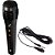Microfone preto c/fio 3m - flex (unidade) - Imagem 1