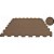 Tatame 04 placas 1x1mx1cm marrom - evamax (pacote) - Imagem 2