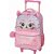 Mochila infantil com rodinha pack me kitten orelhas 3d g - pacific (unidade) - Imagem 1