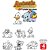 Carimbo pedagogico animais estojo+bloco+giz+alm. - carbrink (kit) - Imagem 4