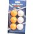 Bola de ping pong 3 branca e 3 laranja - western (blister) - Imagem 3