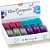 Grampeador mini p/10fls 6cm plast. az/vm/am/vd - brw (dp.c/12) - Imagem 1