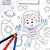Livro com adesivos 100 adesivos espaco 28x28cm - magic kids (unidade) - Imagem 3