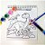 Livro infantil colorir dinossauros c/guache e giz - magic kids (unidade) - Imagem 3