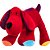 Pelucia cachorro greg vermelho 30cm - zip (unidade) - Imagem 1