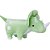 Pelucia meus dinos guto verde 38cm - zip (unidade) - Imagem 1