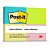 Bloco de recado post-it 653 neon 38x50mm c/100fls. - 3m (pct.c/04) - Imagem 1