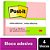 Bloco de recado post-it 653 neon 38x50mm c/100fls. - 3m (pct.c/04) - Imagem 2