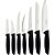 Faca jogo plenus 7pcs inox cabo pto - tramontina (unidade) - Imagem 2