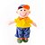 Boneca de pelucia matheus am/azul 35cm - zip (unidade) - Imagem 1