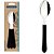 Talher colher mesa leme 3pc inox c.pt - tramontina (blister) - Imagem 2