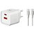 Carregador celular de parede turbo pd usb c/cabo - flex (unidade) - Imagem 3