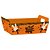 Cesta de papel chocolatier p 21,5x8x15cm - xingo embalagens (pct.c/04) - Imagem 1