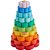 Fisher price wood aneis empilhaveis 10pcs - mattel (unidade) - Imagem 1