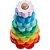 Fisher price wood aneis empilhaveis 10pcs - mattel (unidade) - Imagem 5