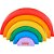 Fisher price wood arco- íris empilhável 6pcs - mattel (unidade) - Imagem 1
