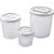 Pote plastico conj 3 potes mantimentos rosca - plasutil (kit) - Imagem 1