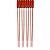 Lacre para malote vermelho espinha de peixe 16cm - tykheplas (pct.c/100) - Imagem 1