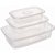 Pote plastico conj 3 potes pop ret. p/m/g - plasutil (kit) - Imagem 1