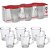 Copo de vidro caneca café lisa 70ml 6pcs - western (jogo) - Imagem 1