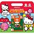 Livro infantil colorir hello kitty c/12 lapis+ adesiv - leonora (unidade) - Imagem 1