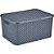 Caixa plastica multiuso rattan c/ tampa chumbo gd 16l. - nitron (unidade) - Imagem 1