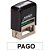 Carimbo autoentintado pago padrao autom.38x14mm pt - carbrink (unidade) - Imagem 1