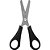 Tesoura escolar preta 13cm - brw (cx.c/60) - Imagem 1