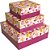 Caixa para presente com tampa pq 16x16x7 4mod. - cristina (pct.c/20) - Imagem 3