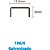 Grampo para grampeador 106/6 galvanizado 2500 grampos - bacchi (caixa) - Imagem 2