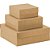 Caixa para presente com tampa kraft pq 16x16x7 quadrada - cristina (pct.c/10) - Imagem 1