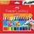 Caneta hidrografica jumbo triangular 24 cores - faber-castell (pct.c/06) - Imagem 1