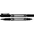 Caneta para cd 1.0mm mm100 ponta dupla preto - gramp line (cx.c/12) - Imagem 1