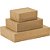 Caixa para presente com tampa kraft pq 19x14,5x7,5 elast. - cristina (pct.c/10) - Imagem 1