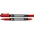 Caneta para cd 1.0mm mm100 ponta dupla vermelho - gramp line (cx.c/12) - Imagem 1